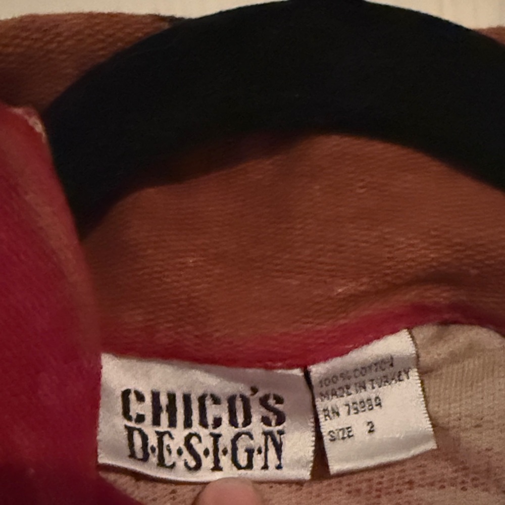 Chico's Red Multi-Color Aztec Print Jacket - Picture 2 of 5